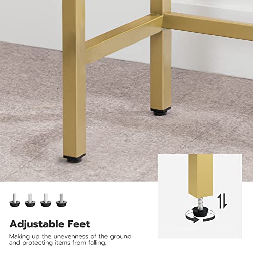Modern Gold Console Table for Entryway and Living Room